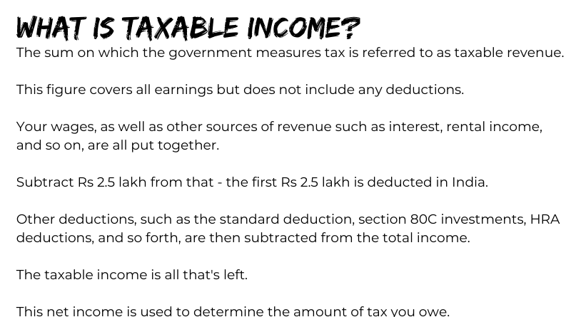 What is Taxable Income